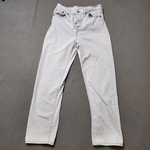Levi's Wedgie Straight Jeans Light Wash Size 28 Tapered Leg High Waist